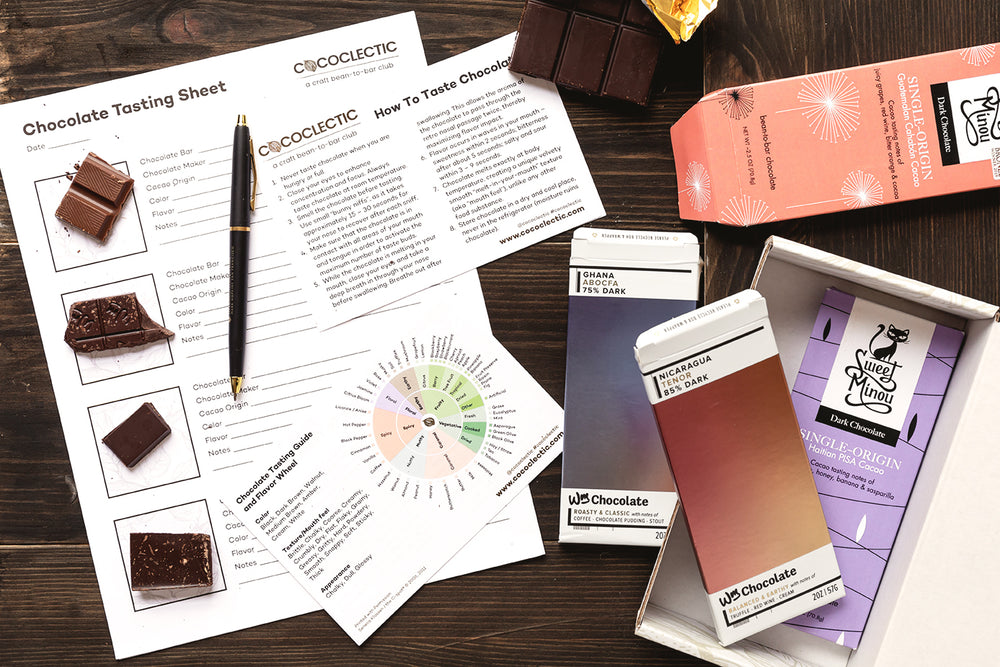 virtual chocolate tasting kit sample