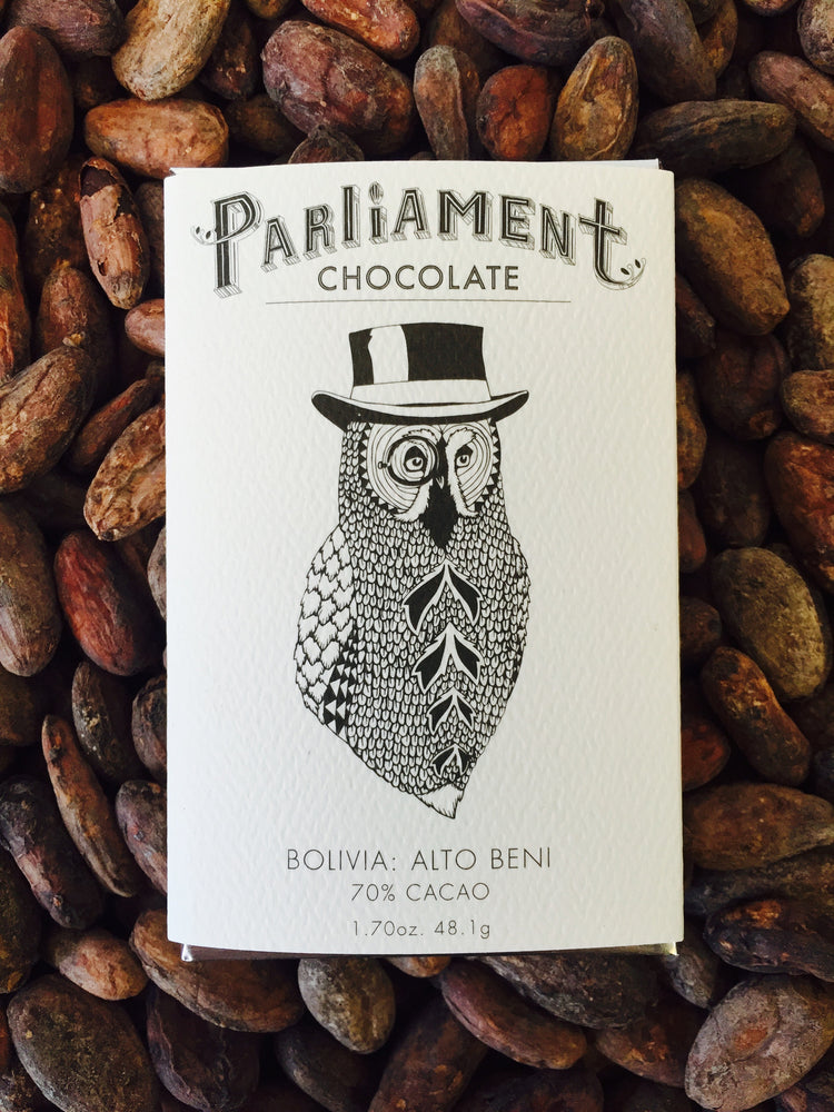 70% Bolivia: Alto Beni - Cococlectic: A Craft Bean-to-Bar Club featuring different American craft chocolate makers each month