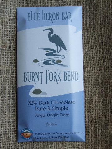 Blue Heron Bar – Bolivia 72% Dark